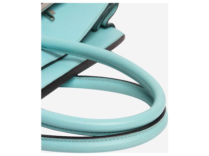 Hermès Birkin 35 in epson blu atol - vista 9