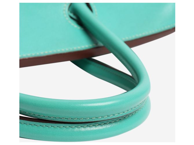 Hermès Borsa Birkin 30 turchese 2008 in pelle Swift Blu - vista 6