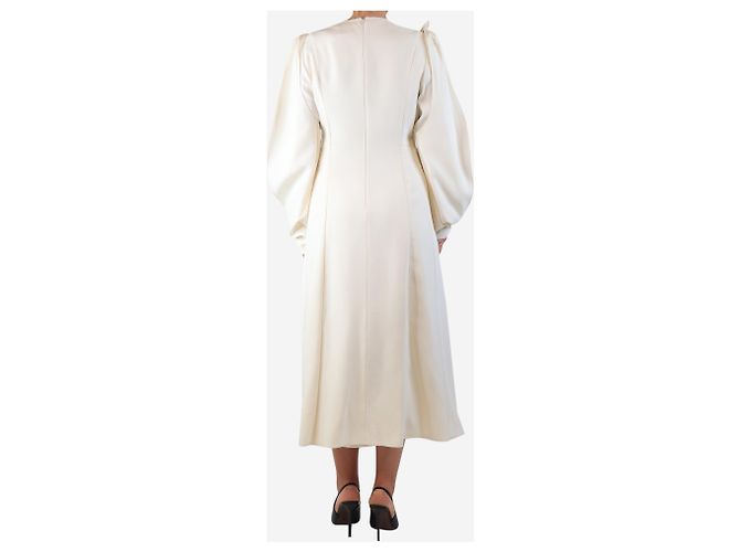 Gabriela Hearst Creme Carlotta Cape Kleid - Größe - Ansicht 2