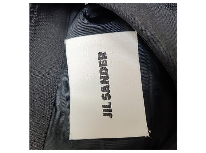 Camicia Jil Sander in lana nera Nero - vista 2