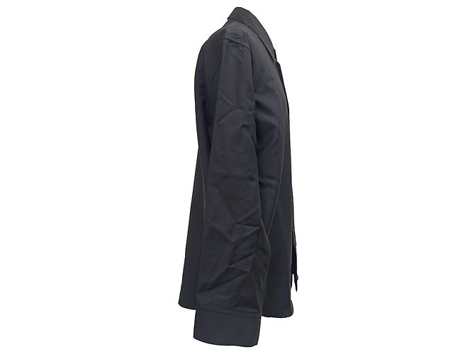 Camicia Jil Sander in lana nera Nero - vista 3