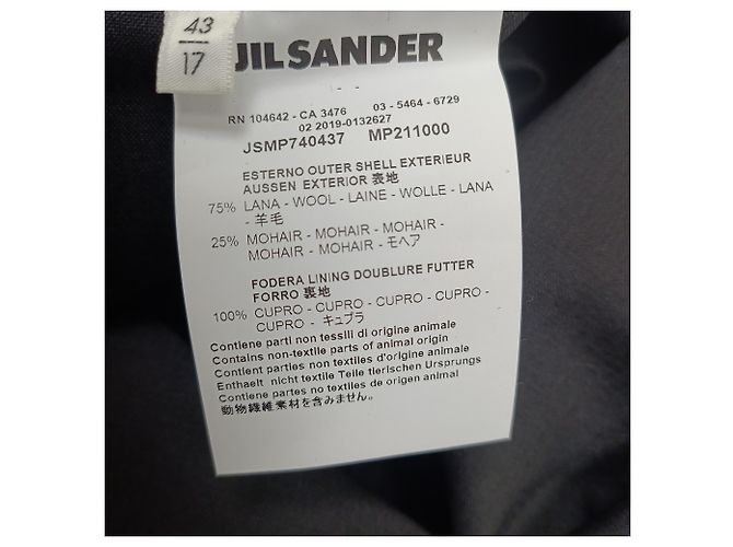 Camicia Jil Sander in lana nera Nero - vista 5