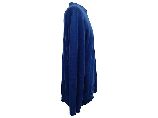 Loro Piana Strickpullover mit Rundhalsausschnitt aus marineblauem Kaschmir - Ansicht 2