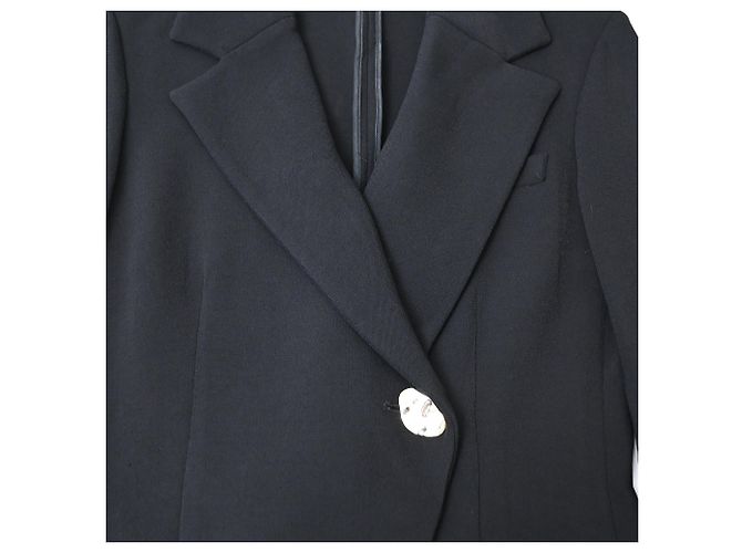 Blazer con botones decorativos Proenza Schouler en viscosa negra Negro - vista 5
