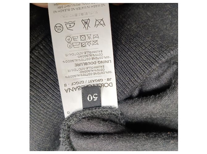 Sudadera de algodón gris bordada con tigre Dolce & Gabbana - vista 4