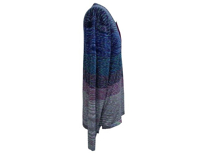 Top a maniche lunghe in cotone multicolore con mezza abbottonatura di Missoni - vista 3