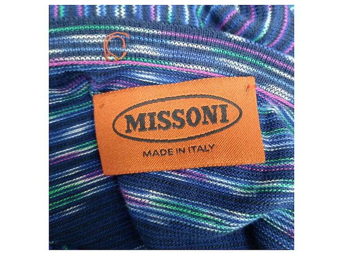 Top a maniche lunghe in cotone multicolore con mezza abbottonatura di Missoni - vista 4