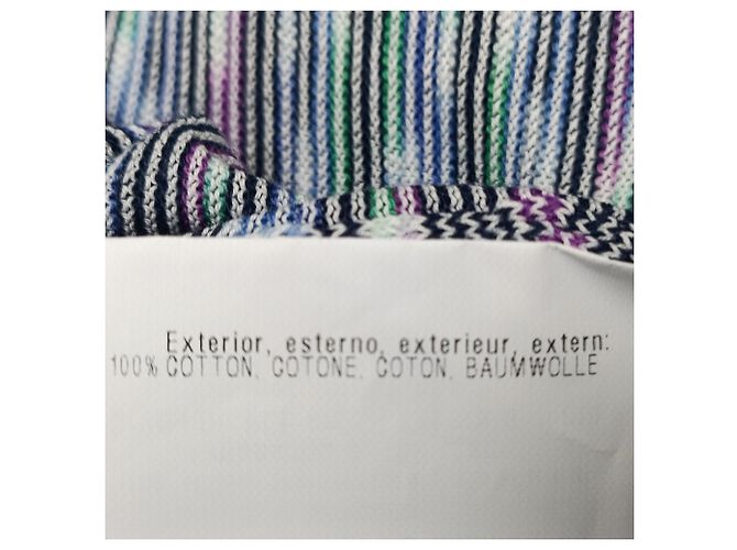 Top a maniche lunghe in cotone multicolore con mezza abbottonatura di Missoni - vista 5