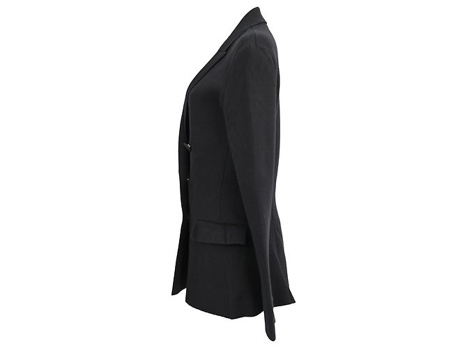 Altuzarra Indi Double-Breasted Blazer in Black Polyester - view 2