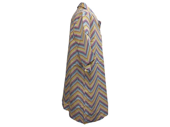 Camicia con stampa zigzag Missoni in cotone multicolore - vista 5