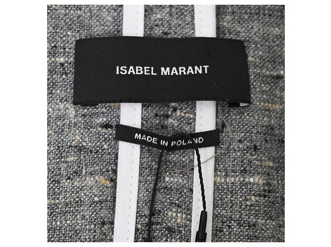 Blazer cruzado de seda gris Isabel Marant Kelis - vista 4