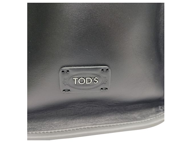 Tod's Slim Script Tote aus schwarzem Leder - Ansicht 3
