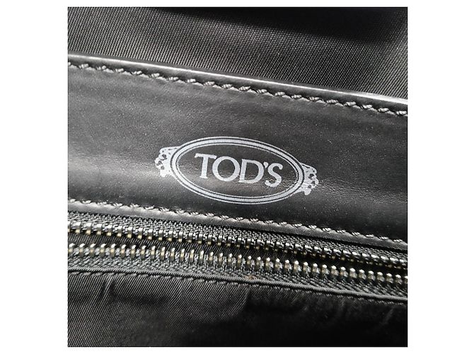 Tod's Slim Script Tote aus schwarzem Leder - Ansicht 4
