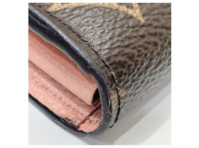 Portafoglio Bifold Lungo Pallas Monogramma Louis Vuitton Marrone Rosa - vista 7