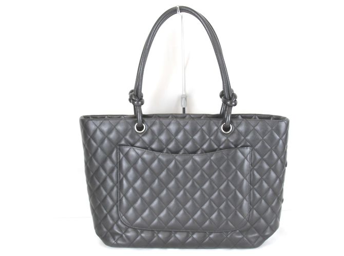 Borsa tote grande della linea Cambon di Chanel Nero - vista 2