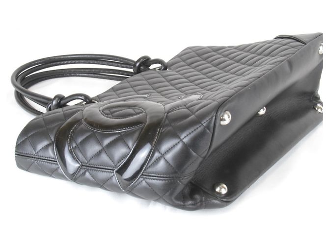 Borsa tote grande della linea Cambon di Chanel Nero - vista 4