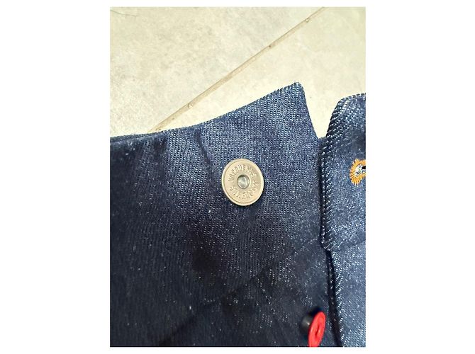 Jeans Jacquemus Blu Navy in Cotone - vista 3