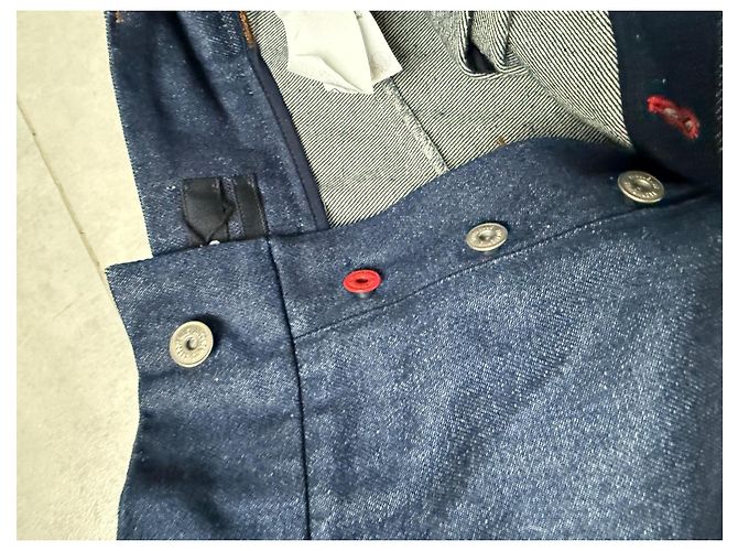 Jeans Jacquemus Blu Navy in Cotone - vista 9