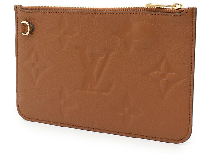 Pochette Neverfull MM in Monogram Empreinte Louis Vuitton Cognac - vista 3