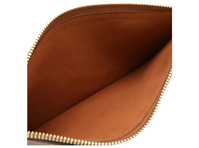 Pochette Neverfull MM in Monogram Empreinte Louis Vuitton Cognac - vista 8