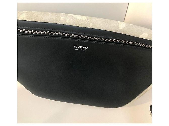 Nuova cintura in pelle Tom Ford Nero Beige - vista 4