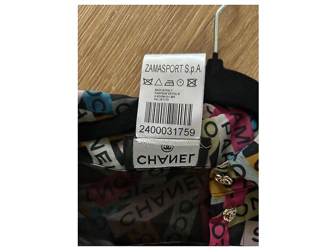 Blusa Chanel in seta multicolore - vista 10