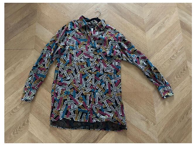 Blusa Chanel in seta multicolore - vista 2