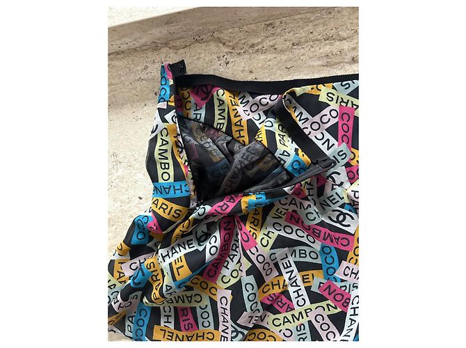 Pantaloncini Chanel multicolore in seta - vista 7