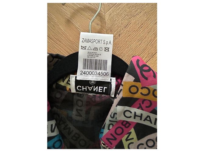Chanel Seidenbluse mehrfarbig mit kurzen Ärmeln Mehrfarben - Ansicht 10