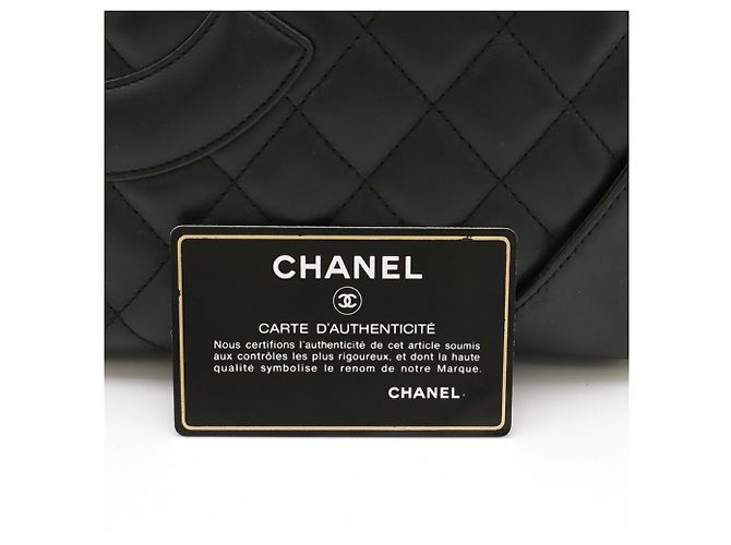 CHANEL Cambon Medium Schultertasche Schwarz Pink - Ansicht 10