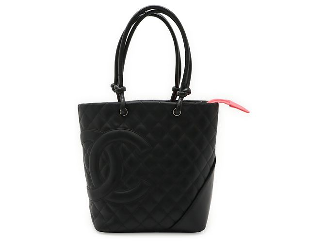 CHANEL Cambon Medium Schultertasche Schwarz Pink - Ansicht 2