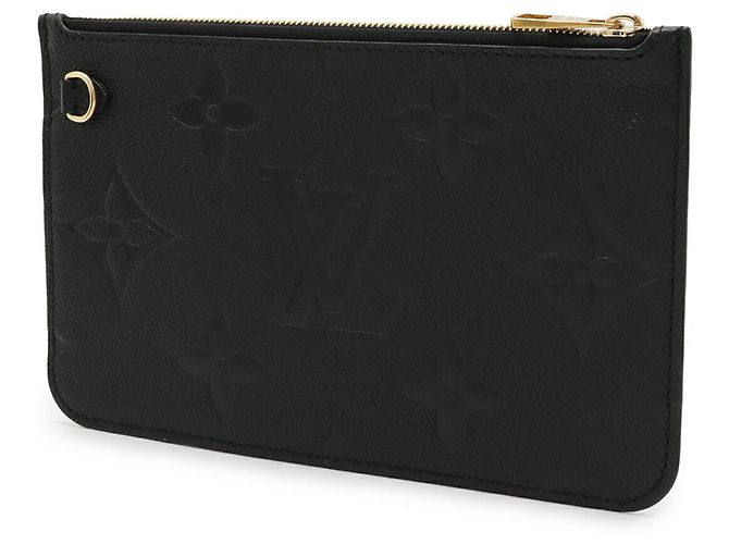 Pochette Neverfull MM in Monogram Empreinte Louis Vuitton Nero - vista 3