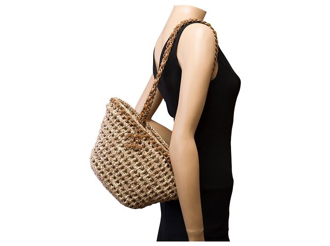CHANEL Beiger Lederbeutel - 103083 - Ansicht 13