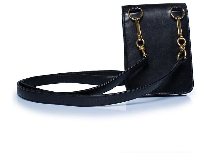 Chanel, Mini borsa a tracolla in pelle trapuntata Nero - vista 4