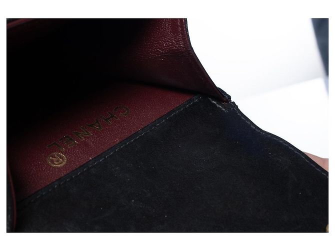 Chanel, Mini borsa a tracolla in pelle trapuntata Nero - vista 7