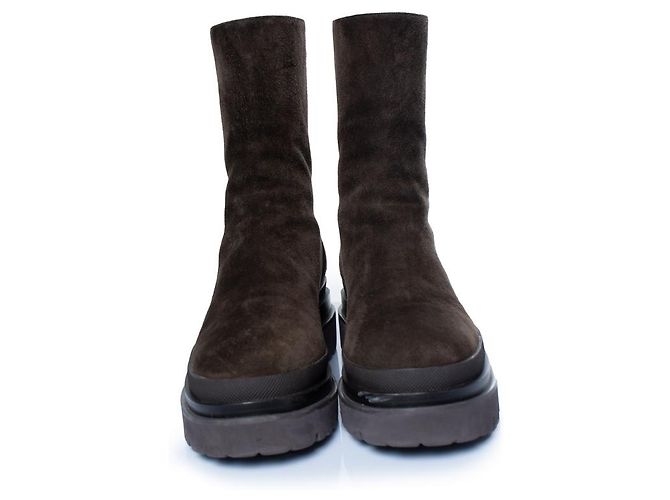 Botas de ante marrones Lola Cruz, Pruga Castaño - vista 5