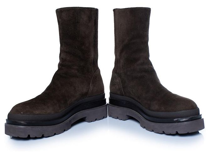 Botas de ante marrones Lola Cruz, Pruga Castaño - vista 6
