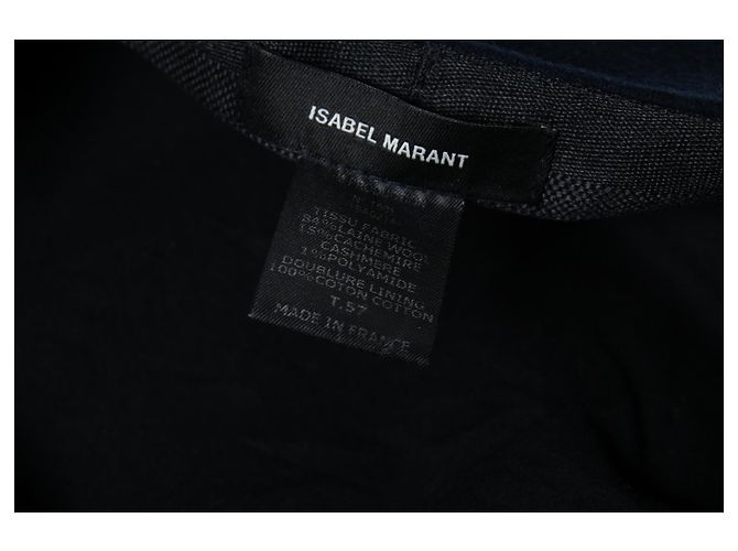 Isabel Marant, cappello Baker boy in blu navy - vista 6