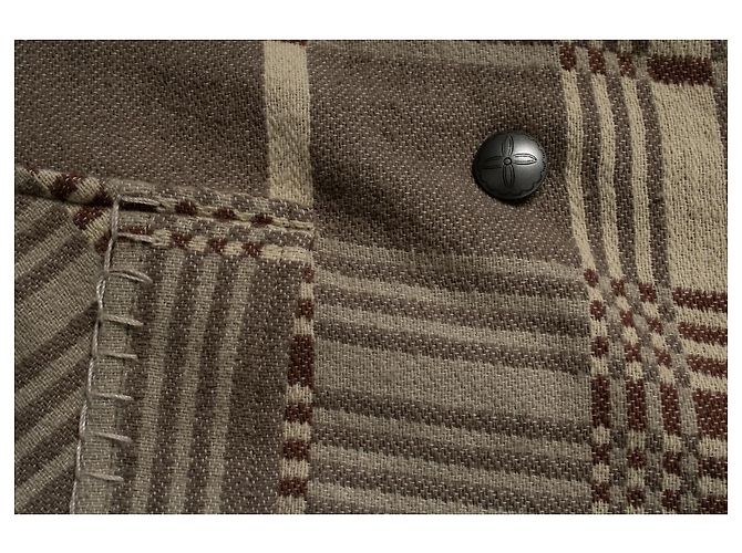 Ralph Lauren RRL, Abrigo de jacquard con cuello de shearling Castaño - vista 6