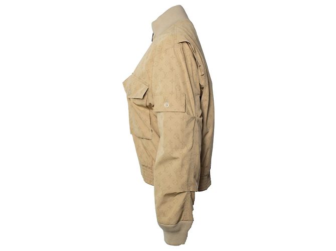 Louis Vuitton, Jaqueta bomber monograma bege - vista 2