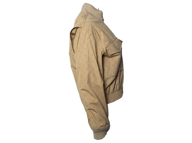Louis Vuitton, Jaqueta bomber monograma bege - vista 4