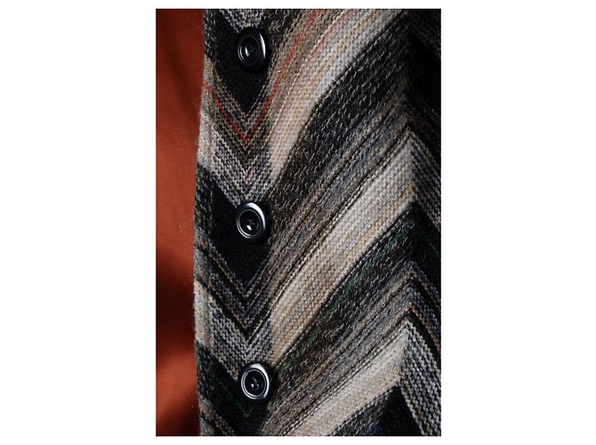 Abrigo con capucha de mezcla de lana Missoni Multicolor - vista 6