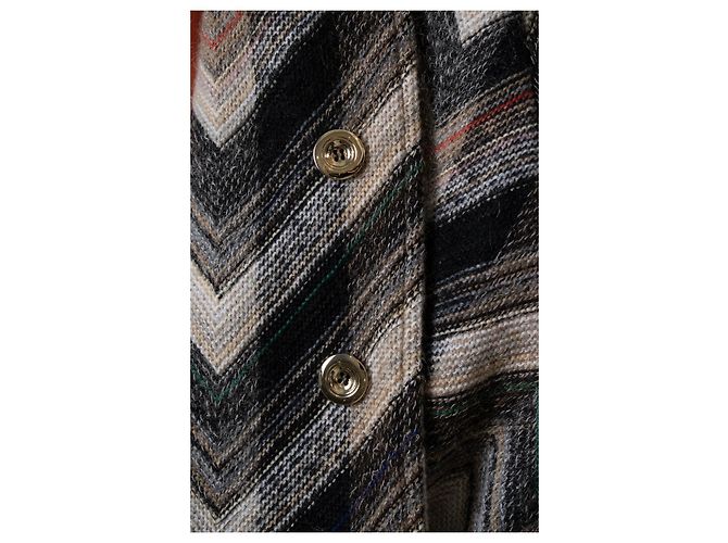 Abrigo con capucha de mezcla de lana Missoni Multicolor - vista 9