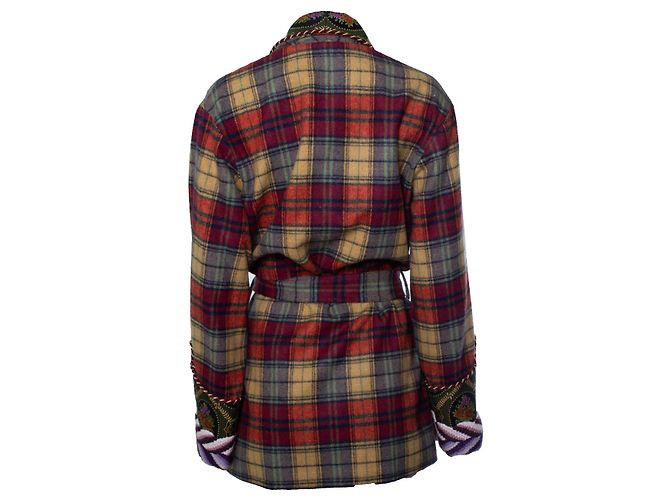 Gucci Tweed-Robe mehrfarbig aus Wolle Mehrfarben - Ansicht 2