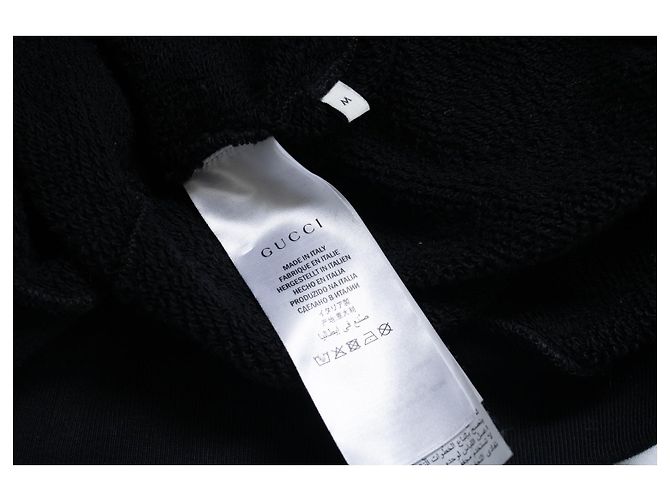 Sudadera negra con logo de lentejuelas Gucci Negro - vista 7