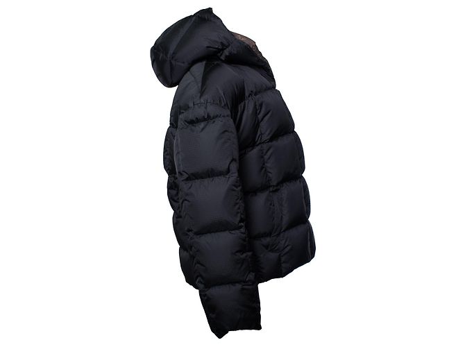 Giacca puffer a maniche lunghe Louis Vuitton Marrone Nero - vista 4