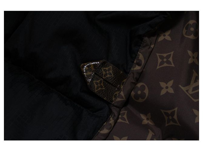 Giacca puffer a maniche lunghe Louis Vuitton Marrone Nero - vista 5