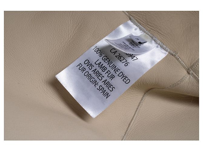 Abrigo de shearling Aurore de Nili Lotan Castaño Blanco - vista 5