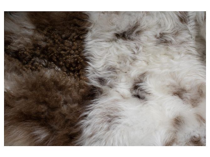Abrigo de shearling Aurore de Nili Lotan Castaño Blanco - vista 7
