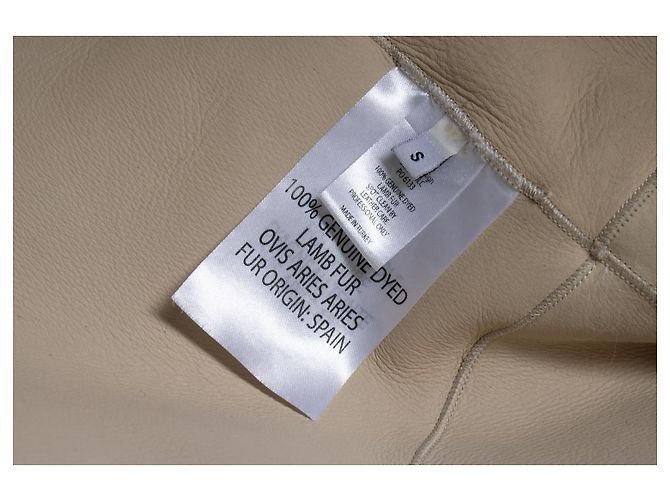 Abrigo de shearling Aurore de Nili Lotan Castaño Blanco - vista 8